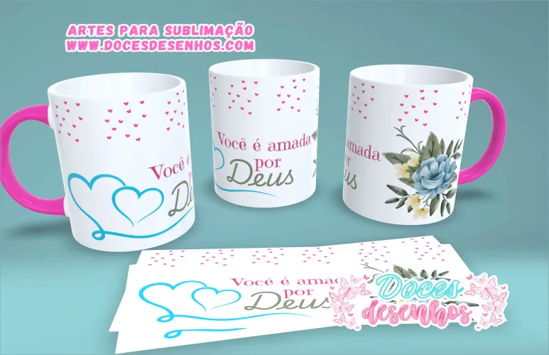 Arte Cristã para Canecas – Pronta para Personalizar Arte Cristã para Canecas – Pronta para Personalizar