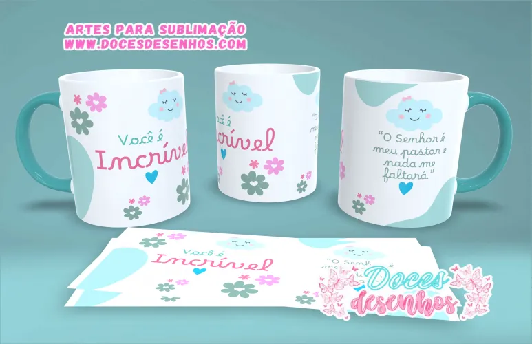 Arte Cristã para Canecas – Pronta para Personalizar