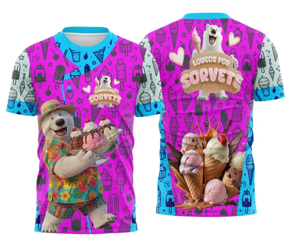 Arte Digital Uniforme Sorveteria