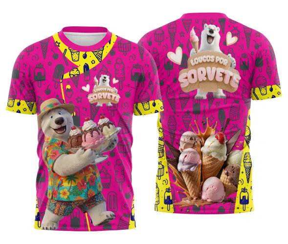 Arte Digital Uniforme Sorveteria