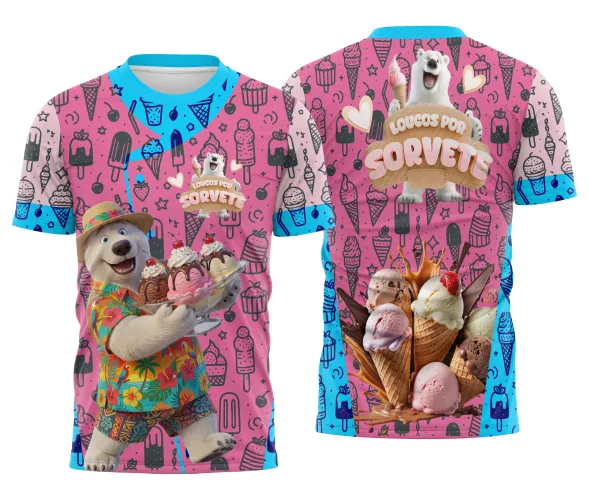 Arte Digital Uniforme Sorveteria