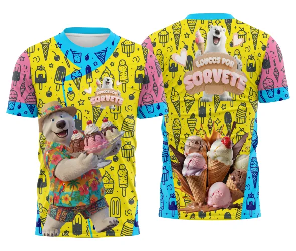 Arte Digital Uniforme Sorveteria