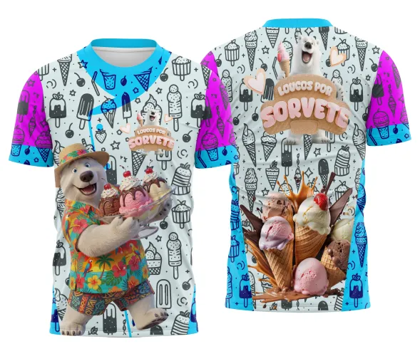 Arte Digital Uniforme Sorveteria