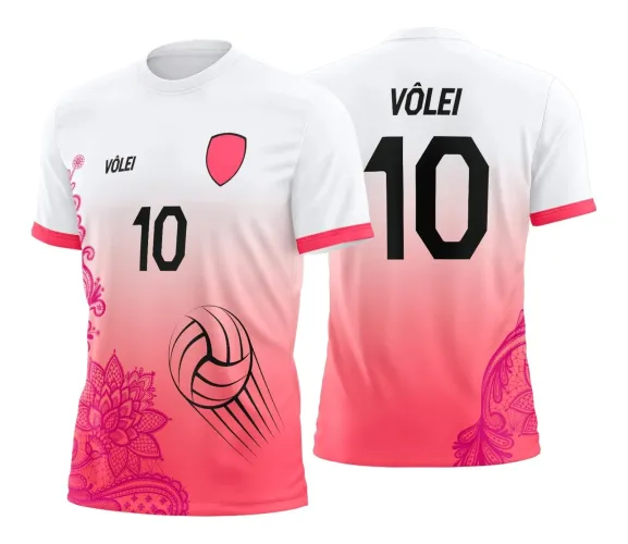 Arte Digital para Camiseta de Vôlei Feminino Arte Digital para Camiseta de Vôlei Feminino