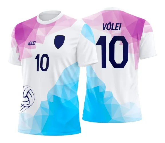 Arte Digital para Camiseta de Vôlei Feminino Arte Digital para Camiseta de Vôlei Feminino