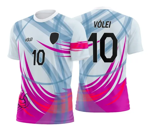 Arte Digital para Camiseta de Vôlei Feminino Arte Digital para Camiseta de Vôlei Feminino