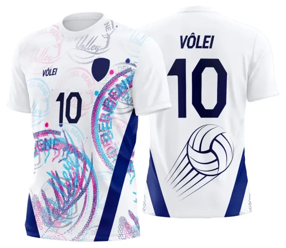 Arte Digital para Camiseta de Vôlei Personalizada Profissional