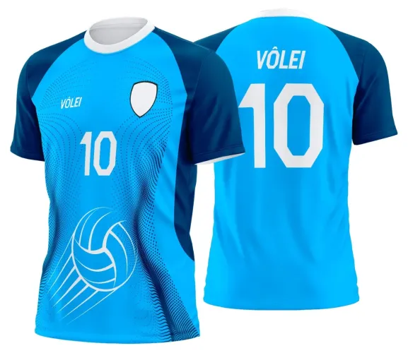 Arte Digital para Camiseta de Vôlei Personalizada Profissional