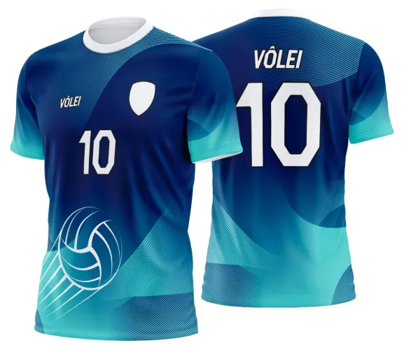 Arte Digital para Camiseta de Vôlei Personalizada Profissional