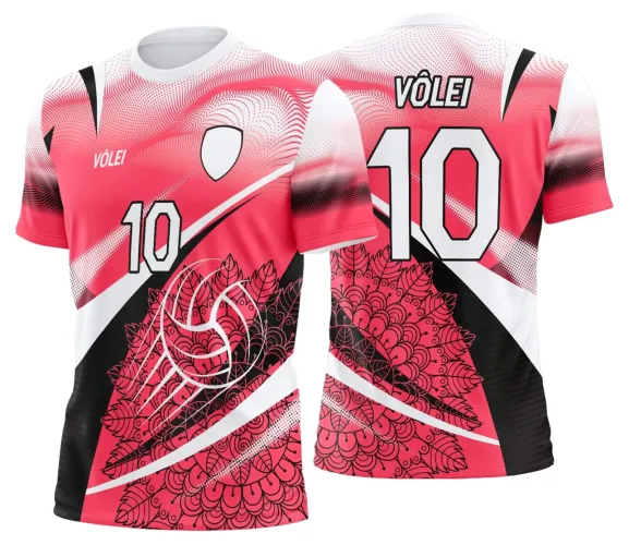 Arte Digital para Camiseta de Vôlei Personalizada Profissional
