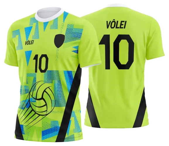 Arte Digital para Camiseta de Vôlei Personalizada Profissional