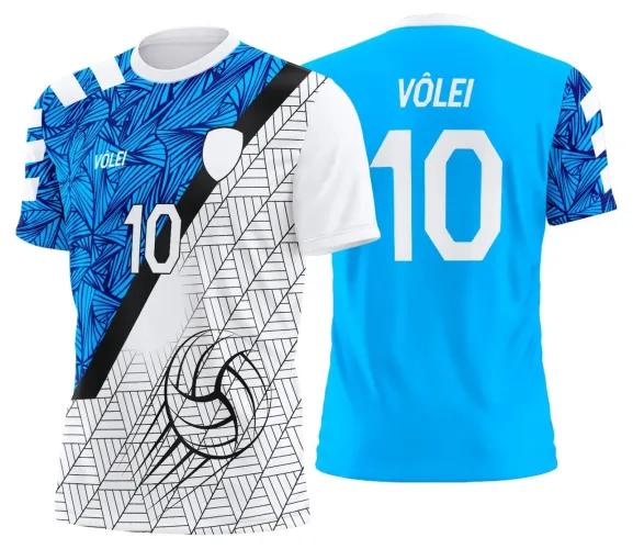Arte Digital para Camiseta de Vôlei Personalizada Profissional