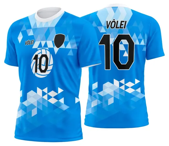 Arte Digital para Camiseta de Vôlei Personalizada Profissional