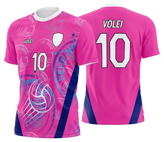 Arte Digital para Camiseta de Vôlei Personalizada Profissional