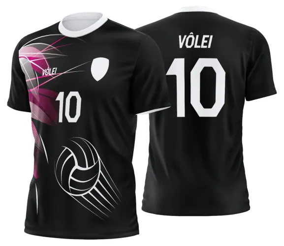 Arte Digital para Camiseta de Vôlei Personalizada Profissional