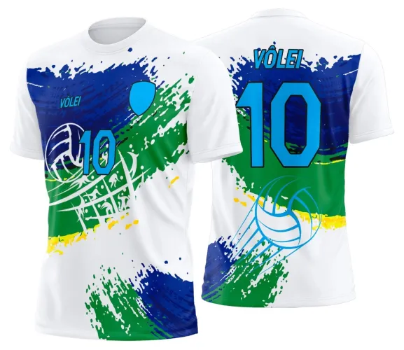 Arte Digital para Camiseta de Vôlei Personalizada Profissional