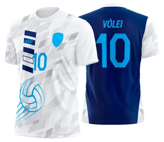 Arte Digital para Camiseta de Vôlei Personalizada Profissional