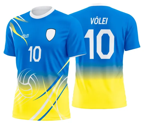 Arte Digital para Camiseta de Vôlei Personalizada Profissional