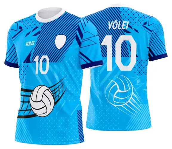 Arte Digital para Camiseta de Vôlei Personalizada Profissional