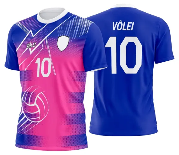 Arte Digital para Camiseta de Vôlei Personalizada Profissional
