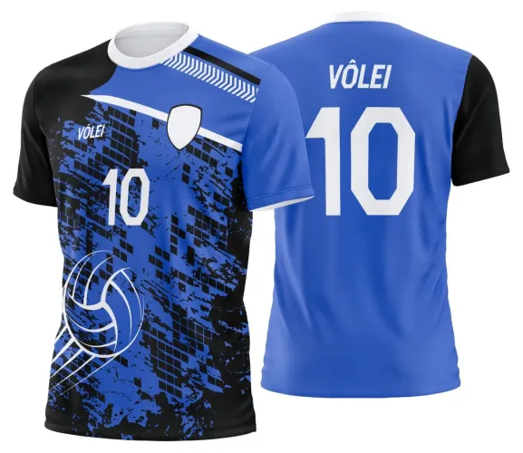 Arte Digital para Camiseta de Vôlei Personalizada Profissional