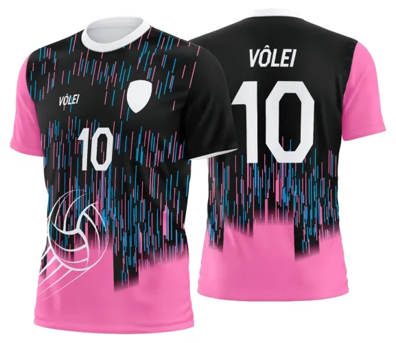 Arte Digital para Camiseta de Vôlei Personalizada Profissional