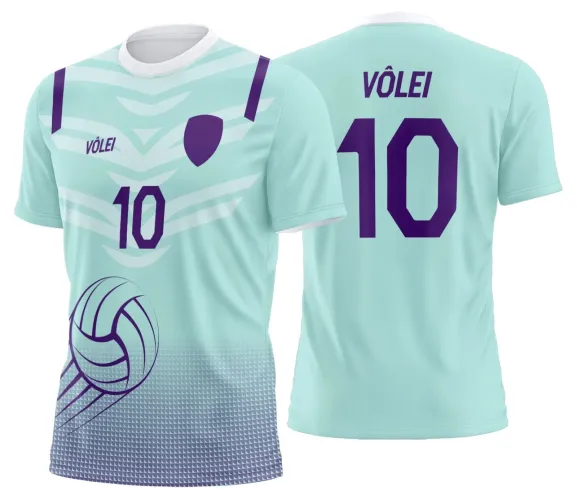 Arte Digital para Camiseta de Vôlei Personalizada Profissional