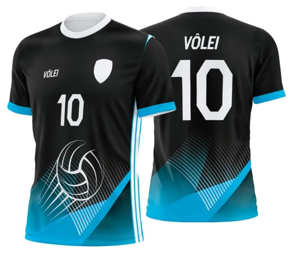 Arte Digital para Camiseta de Vôlei Personalizada Profissional