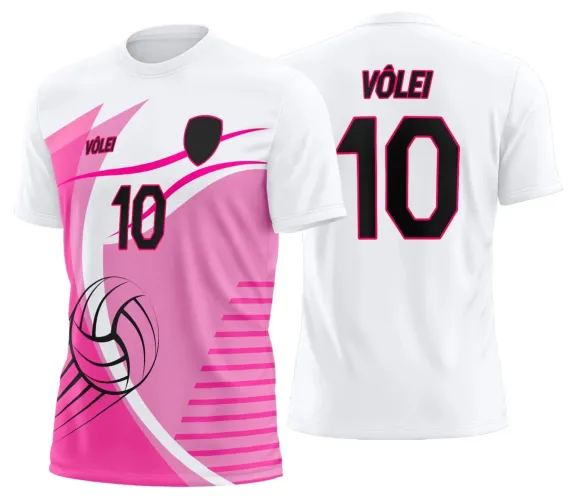 Arte Digital para Camiseta de Vôlei Personalizada Profissional