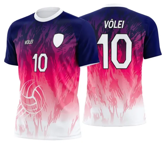 Arte Digital para Camiseta de Vôlei Personalizada Profissional
