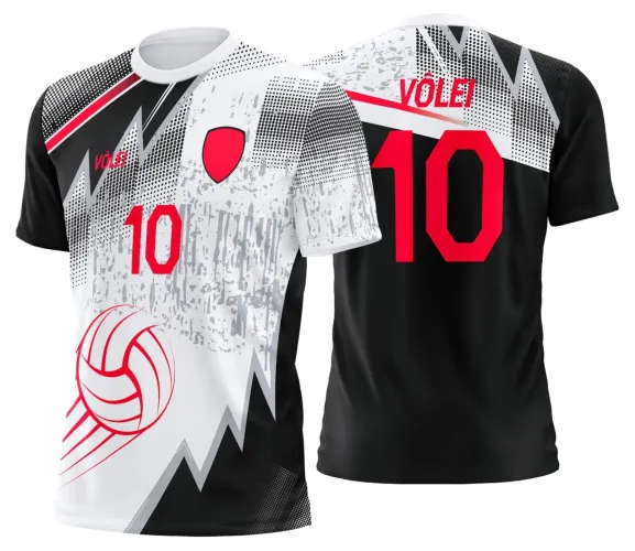 Arte Digital para Camiseta de Vôlei Personalizada Profissional