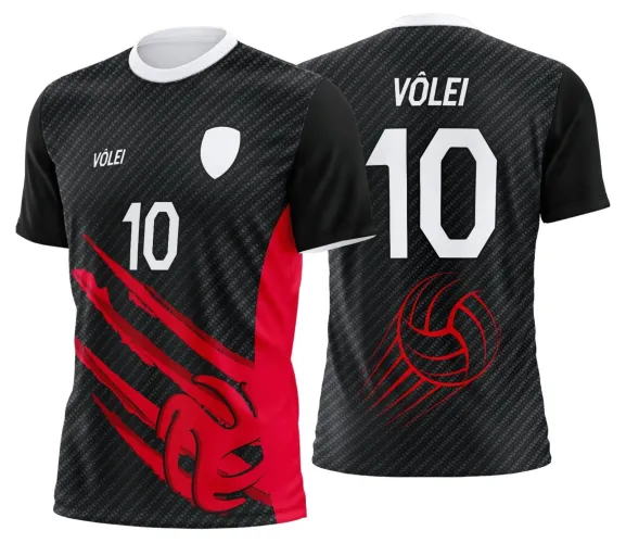 Arte Digital para Camiseta de Vôlei Personalizada Profissional