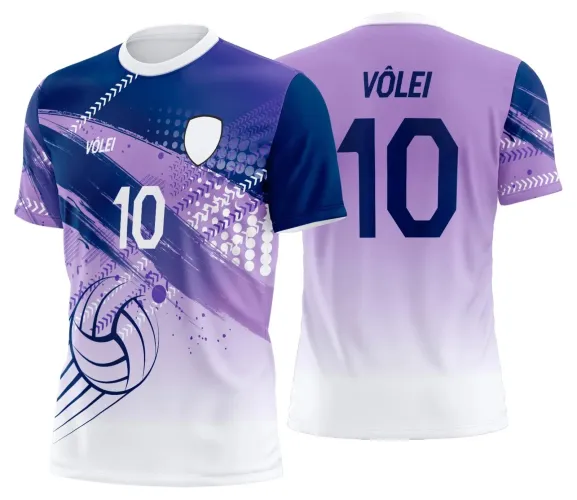 Arte Digital para Camiseta de Vôlei Personalizada Profissional