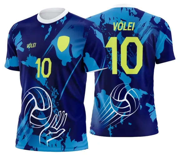 Arte Digital para Camiseta de Vôlei Personalizada Profissional