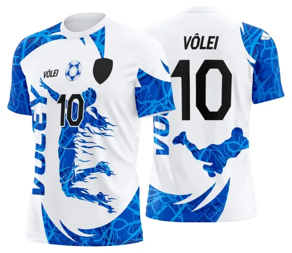 Arte Digital para Camiseta de Vôlei Personalizada Profissional