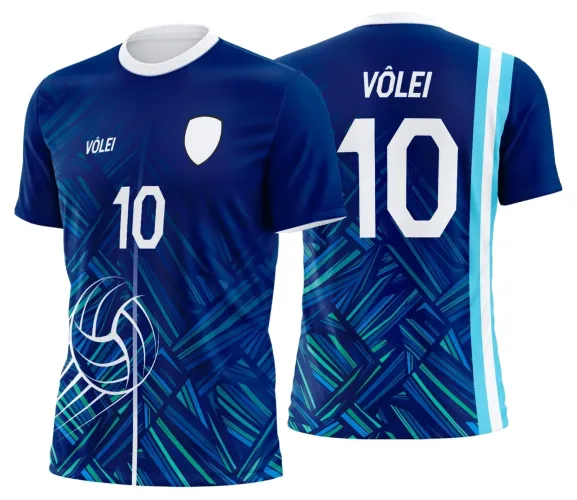 Arte Digital para Camiseta de Vôlei Personalizada Profissional