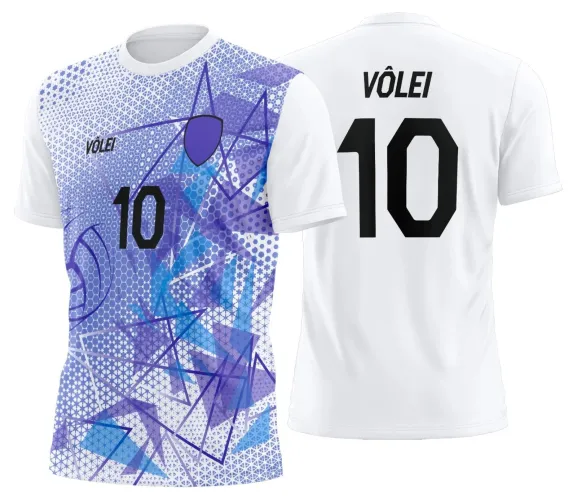 Arte Digital para Camiseta de Vôlei Personalizada Profissional
