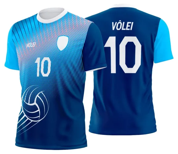 Arte Digital para Camiseta de Vôlei Personalizada Profissional