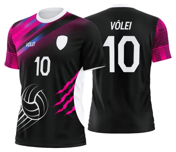 Arte Digital para Camiseta de Vôlei Personalizada Profissional