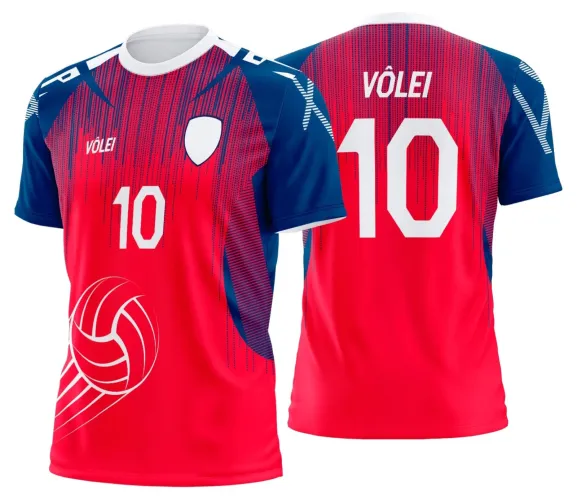 Arte Digital para Camiseta de Vôlei Personalizada Profissional
