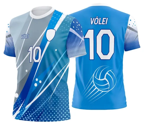 Arte Digital para Camiseta de Vôlei Personalizada Profissional