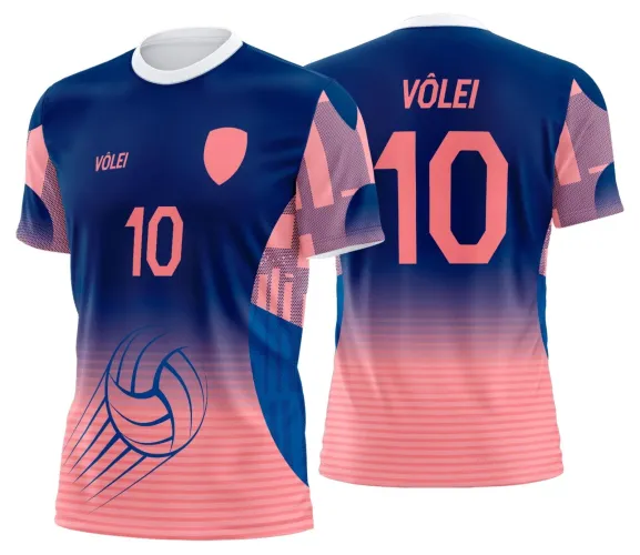 Arte Digital para Camiseta de Vôlei Personalizada Profissional