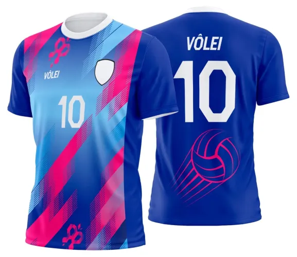 Arte Digital para Camiseta de Vôlei Personalizada Profissional