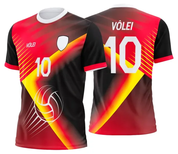 Arte Digital para Camiseta de Vôlei Personalizada Profissional
