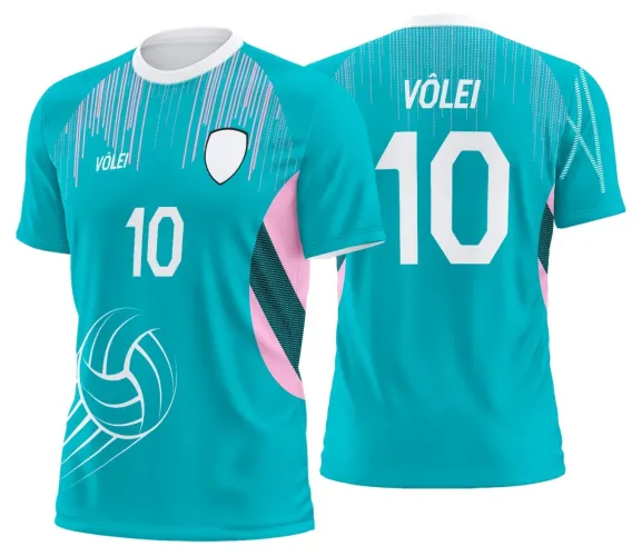 Arte Digital para Camiseta de Vôlei Personalizada Profissional