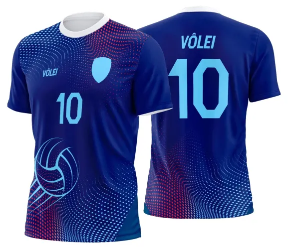Arte Digital para Camiseta de Vôlei Personalizada Profissional