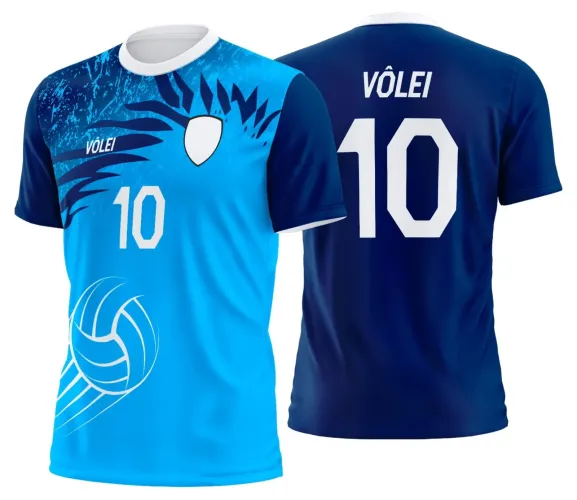 Arte Digital para Camiseta de Vôlei Personalizada Profissional