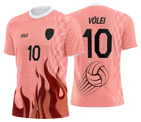 Arte Digital para Camiseta de Vôlei Personalizada Profissional