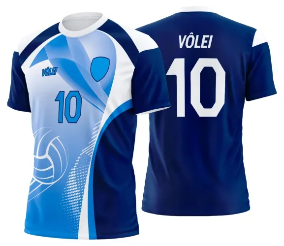 Arte Digital para Camiseta de Vôlei Personalizada Profissional
