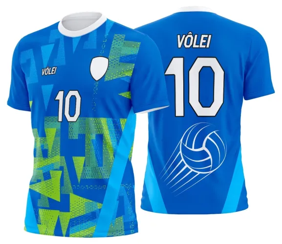 Arte Digital para Camiseta de Vôlei Personalizada Profissional